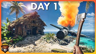 DAY 1 First Look at this STUNNING New Island Survival Game [upl. by Aile224]