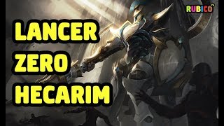 LANCER ZERO HECARIM SKIN SPOTLIGHT  LEAGUE OF LEGENDS [upl. by Minsk]