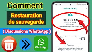 Comment Récupérer messages whatsapp Sans Sauvegarde Sur Android 2023 [upl. by Akenor]