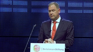 40 Years of the Bertelsmann Stiftung  Speech of Aart De Geus [upl. by Ssecnirp]