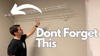 Easiest way to Install Closet Wire Shelves Step by Step Closetmaid Shelf Install [upl. by Season]