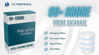 pan india database  how to get mobile number database free database [upl. by Laurella213]