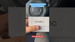 CARABC Wireless CarPlay Adapter for Factory Wired CarPlay Plug amp Play 5Ghz WiFi review apple [upl. by Eivol]