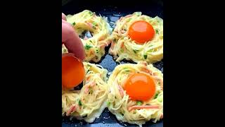 Pasta and eggs  simple easy recipe  fast food restaurants [upl. by Euqinomod]