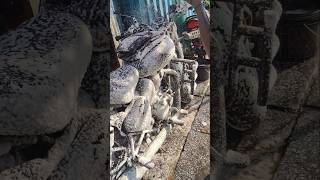 Bike diesel wash bikemechanic shortvideo automobile bullet350 royalenfield ktm mt15 r15v3 [upl. by Ahseikram628]