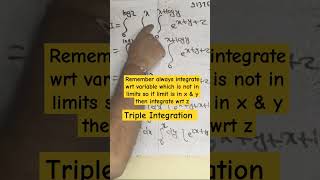 Triple Integrationtripleintegral sem2 firstyearengineering engineeringmaths csgt shorts [upl. by Doreg]