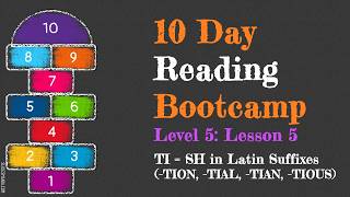 Reading Bootcamp 10 Day Phonics ProgramLevel 5 Lesson 5TION TIAL TIAN amp TIOUS Suffixes phonics [upl. by Skyler183]