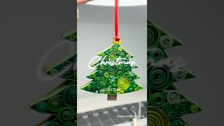 Quilling Christmas tree ornament christmas decoration christmastree [upl. by Anawt]