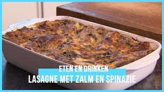 Hoe maak je lasagne met zalm en spinazie [upl. by Ecnarwal683]