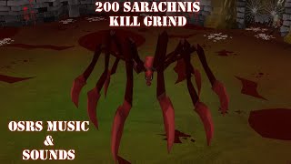 4 Hours of Sarachnis Sounds  200 Kill Loot Tab  OSRS ASMR [upl. by Ilrebma]