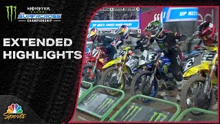 Supercross 2024 EXTENDED HIGHLIGHTS Round 6 in Glendale  21024  Motorsports on NBC [upl. by Nob348]