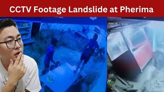 CCTV Footage of Hotel  Landslide Incident at Pherima [upl. by Haden206]