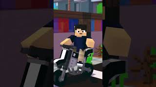 DUDA com MEDO DE MOTO no MINECRAFT 😂 [upl. by Bronwen520]