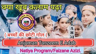 Anjuman Tanzeem E Adab  Natiya Program  Faizane Azizi  Hashim Network  Mubarak Pur Azamgarh [upl. by Enoob]