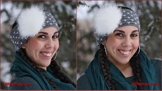 How to Crochet Tutorial DIY Warm and Fuzzy Headband by YARNutopia [upl. by Miett]