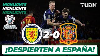 HIGHLIGHTS  Escocia 20 España  UEFA Qualifiers 2023  TUDN [upl. by Ecnaled]