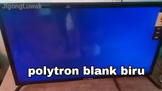 Tv polytron 32 inch blank biru  PLD 32T1850 [upl. by Akemak916]