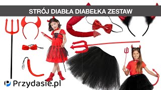 Strój diabła diabełka diablicy kostium przebranie  PrzydaSiePL [upl. by Duax]