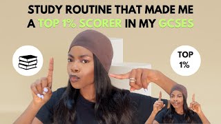 Study routine that made me a TOP 1 SCORER in my GCSEs [upl. by Eserahc]