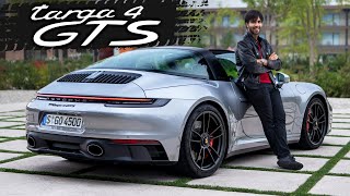 2023 Porsche 911 Targa 4 GTS targa top in action 😮‍💨 [upl. by Nylzaj]