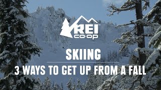 3 Ways to Stand Up After Falling on Skis  REI [upl. by Herahab]