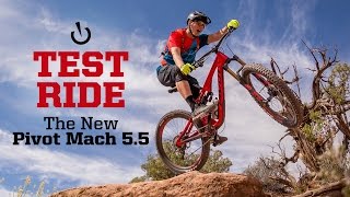 Ripping the 2018 Pivot Mach 55 Trail Bike on Captain Ahab in Moab [upl. by Lydell832]