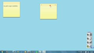 ZÓŁTE KARTECZKI WINDOWS 7 NA NOTATKI  ZAMIAST KARTECZEK NA LODÓWCE [upl. by Delora263]