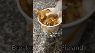 McDonald’s Apple Pie McFlurry Hack food mcdonalds shorts [upl. by Castle]