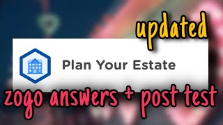 zogo answers  plan your estate🏢 updated  jessy xoxo [upl. by Guglielmo]