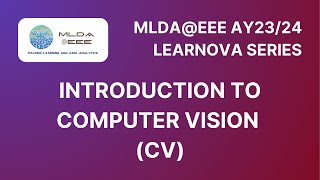 Workshop 8 Introduction to Computer Vision LEARNOVA 2324 [upl. by Kone]