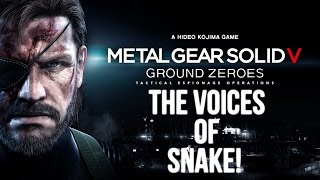 MGSV  The Voices of Snake Akio Ōtsuka David Hayter amp Kiefer Sutherland [upl. by Fattal]