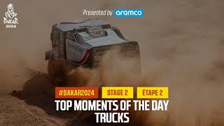 Trucks Top moments  Stage 2  Dakar2024 [upl. by Ahras791]