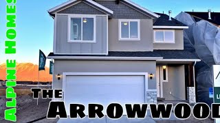 Model HOME TOUR  The ARROWWOOD Built by Alpine Homes in Utah  Utah Homebuilder hometour [upl. by Fugere594]