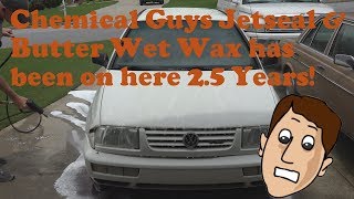 Chemical Guys Jetseal and butter wet wax after 2 12 years on the 1998 Jetta Tdi [upl. by Petuu]