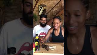 Part 1 Thabang tries Amadumbe for the first time foodies [upl. by Manouch]