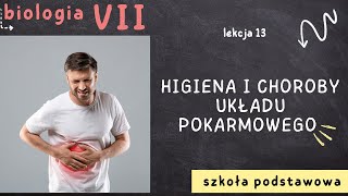 Biologia 7 Lekcja 13  Budowa i rola układu pokarmowego [upl. by Olrak]