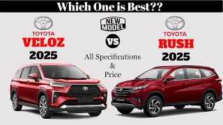 2025 Toyota Veloz vs 2025 Toyota Rush  Veloz vs Rush 2025  Toyota Rush vs Toyota Veloz 2025 [upl. by Yehus]