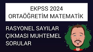 EKPSS MATEMATİK ORTAÖĞRETİM  RASYONEL SAYILAR [upl. by Neitsirhc]