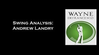 Andrew Landry Golf Swing Analysis [upl. by Lark]