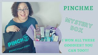 Pinchme Mystery Box  I won awesome freebies [upl. by Bollinger]