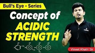 Acidic Strength  GOC  IIT JEENEET Organic Chemistry  Vineet Khatri Sir  ATP STAR KOTA [upl. by Macguiness103]