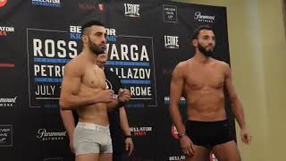 Bellator Kickboxing  Giorgio Petrosyan vs Chingiz Allazov face to face [upl. by Notlih]