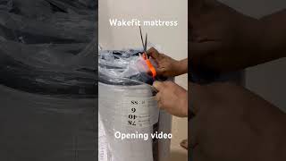 Wakefit mattress box opening mattress wakefitmattress kurlon sleepwell indianmarket [upl. by Holsworth]