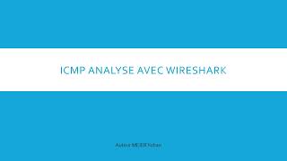 Tuto Fr ICMP et commande ping analyse avec Wireshark [upl. by Ralfston]