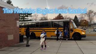 HERRICKS EAGLES arrived at Syosset Middle School 1126 [upl. by Ahrendt]