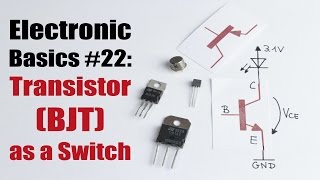 Electronic Basics 22 Transistor BJT as a Switch [upl. by Ellen688]