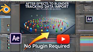 After Effects to Blender Tracking Data Import Tutorial  No Plugin Required [upl. by Assenav90]