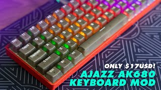 Make any keyboard gasket mount  O Ring Mod AJAZZ AK680 17USD [upl. by Anders]