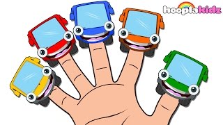 Learn Colors with Wheels on the Bus Finger Family Nursery Rhyme Activities [upl. by Simpson142]