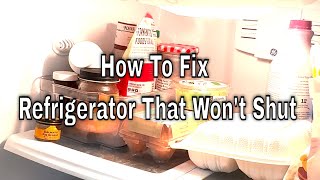 How to Fix a Refrigerator Door That Isn’t Shutting Properly [upl. by Ekram]